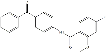 N-(4-benzoylphenyl)-2,4-dimethoxybenzamide Structure