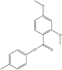 4-methylphenyl 2,4-dimethoxybenzoate Structure
