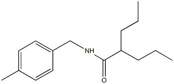 N-(4-methylbenzyl)-2-propylpentanamide Structure