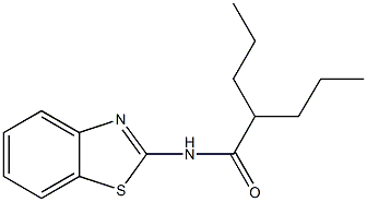 N-(1,3-benzothiazol-2-yl)-2-propylpentanamide Struktur