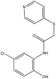 N-(5-chloro-2-hydroxyphenyl)-2-(4-pyridinylsulfanyl)acetamide,923557-50-0,结构式