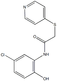 N-(5-chloro-2-hydroxyphenyl)-2-(4-pyridinylsulfanyl)acetamide|