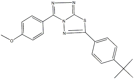 6-(4-tert-butylphenyl)-3-(4-methoxyphenyl)[1,2,4]triazolo[3,4-b][1,3,4]thiadiazole|