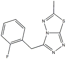 3-(2-fluorobenzyl)-6-methyl[1,2,4]triazolo[3,4-b][1,3,4]thiadiazole|