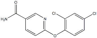 6-(2,4-dichlorophenoxy)nicotinamide 化学構造式