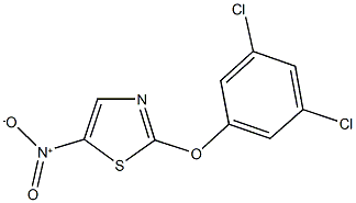 2-(3,5-dichlorophenoxy)-5-nitro-1,3-thiazole 化学構造式