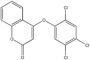 4-(2,4,5-trichlorophenoxy)-2H-chromen-2-one 结构式