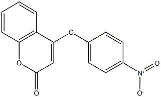 4-{4-nitrophenoxy}-2H-chromen-2-one Structure