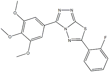 923558-35-4 6-(2-fluorophenyl)-3-(3,4,5-trimethoxyphenyl)[1,2,4]triazolo[3,4-b][1,3,4]thiadiazole