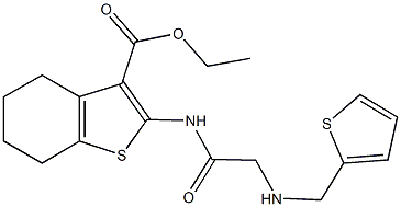 923558-41-2 ethyl 2-({[(2-thienylmethyl)amino]acetyl}amino)-4,5,6,7-tetrahydro-1-benzothiophene-3-carboxylate