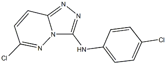 N-(4-chlorophenyl)-N-(6-chloro[1,2,4]triazolo[4,3-b]pyridazin-3-yl)amine Structure