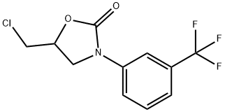 5-(chloromethyl)-3-[3-(trifluoromethyl)phenyl]-1,3-oxazolidin-2-one,923558-78-5,结构式