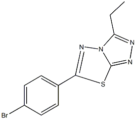 6-(4-bromophenyl)-3-ethyl[1,2,4]triazolo[3,4-b][1,3,4]thiadiazole Structure