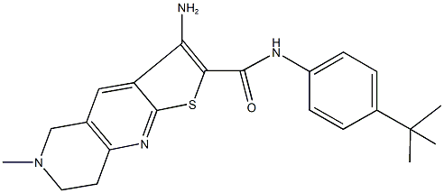 3-amino-N-(4-tert-butylphenyl)-6-methyl-5,6,7,8-tetrahydrothieno[2,3-b][1,6]naphthyridine-2-carboxamide|