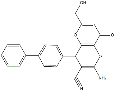 923559-83-5 2-amino-4-[1,1'-biphenyl]-4-yl-6-(hydroxymethyl)-8-oxo-4,8-dihydropyrano[3,2-b]pyran-3-carbonitrile