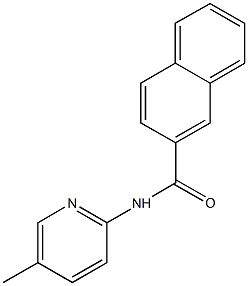 N-(5-methyl-2-pyridinyl)-2-naphthamide Structure