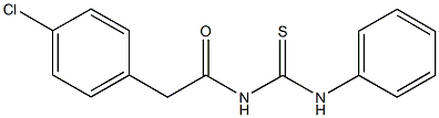 N-[(4-chlorophenyl)acetyl]-N'-phenylthiourea 结构式