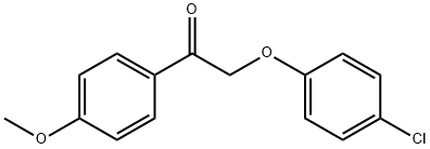 2-(4-chlorophenoxy)-1-(4-methoxyphenyl)ethanone 化学構造式