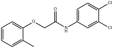 N-(3,4-dichlorophenyl)-2-(2-methylphenoxy)acetamide Struktur