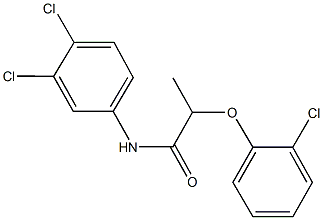 2-(2-chlorophenoxy)-N-(3,4-dichlorophenyl)propanamide Structure