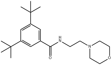 3,5-ditert-butyl-N-[2-(4-morpholinyl)ethyl]benzamide Structure