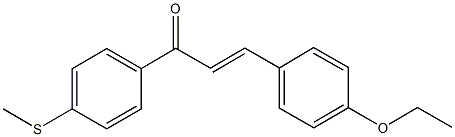 3-(4-ethoxyphenyl)-1-[4-(methylsulfanyl)phenyl]-2-propen-1-one Struktur