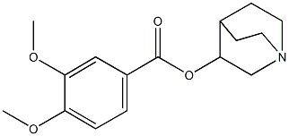 1-azabicyclo[2.2.2]oct-3-yl 3,4-dimethoxybenzoate Structure