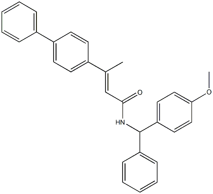 3-[1,1'-biphenyl]-4-yl-N-[(4-methoxyphenyl)(phenyl)methyl]-2-butenamide|