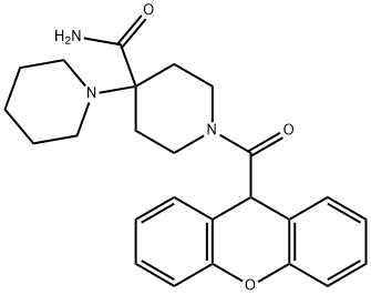 1-(9H-xanthen-9-ylcarbonyl)-1',4-bipiperidine-4-carboxamide Struktur