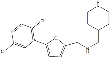 N-{[5-(2,5-dichlorophenyl)-2-furyl]methyl}-N-(4-piperidinylmethyl)amine|