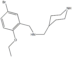 N-(5-bromo-2-ethoxybenzyl)-N-(4-piperidinylmethyl)amine Struktur