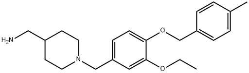 N-{3-ethoxy-4-[(4-methylbenzyl)oxy]benzyl}-N-(4-piperidinylmethyl)amine 结构式