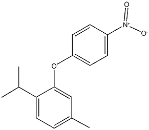 1-isopropyl-4-methyl-2-(4-nitrophenoxy)benzene Struktur