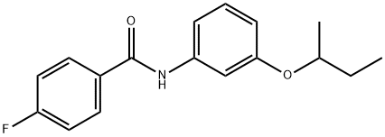 N-[3-(sec-butoxy)phenyl]-4-fluorobenzamide Structure