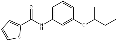 N-[3-(sec-butoxy)phenyl]-2-thiophenecarboxamide Struktur