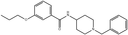 N-(1-benzyl-4-piperidinyl)-3-propoxybenzamide Struktur