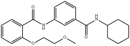 N-{3-[(cyclohexylamino)carbonyl]phenyl}-2-(2-methoxyethoxy)benzamide|