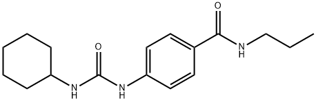 4-{[(cyclohexylamino)carbonyl]amino}-N-propylbenzamide Structure