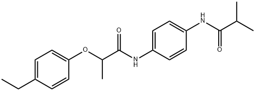 2-(4-ethylphenoxy)-N-[4-(isobutyrylamino)phenyl]propanamide|