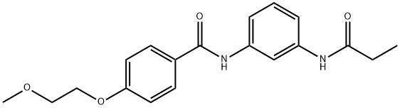 4-(2-methoxyethoxy)-N-[3-(propionylamino)phenyl]benzamide Structure