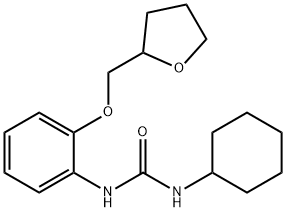 N-cyclohexyl-N'-[2-(tetrahydro-2-furanylmethoxy)phenyl]urea Structure