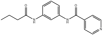 N-[3-(butyrylamino)phenyl]isonicotinamide Structure