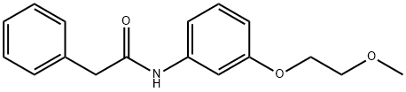 N-[3-(2-methoxyethoxy)phenyl]-2-phenylacetamide,925125-88-8,结构式