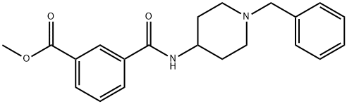 methyl 3-{[(1-benzyl-4-piperidinyl)amino]carbonyl}benzoate Struktur
