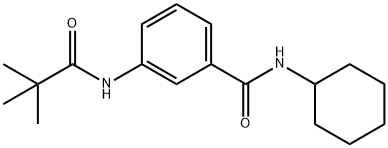 925130-56-9 N-cyclohexyl-3-[(2,2-dimethylpropanoyl)amino]benzamide