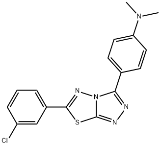 925145-41-1 N-{4-[6-(3-chlorophenyl)[1,2,4]triazolo[3,4-b][1,3,4]thiadiazol-3-yl]phenyl}-N,N-dimethylamine