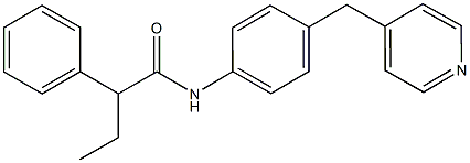 2-phenyl-N-[4-(4-pyridinylmethyl)phenyl]butanamide|