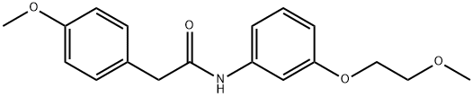 N-[3-(2-methoxyethoxy)phenyl]-2-(4-methoxyphenyl)acetamide Struktur