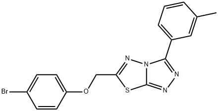 6-[(4-bromophenoxy)methyl]-3-(3-methylphenyl)[1,2,4]triazolo[3,4-b][1,3,4]thiadiazole|