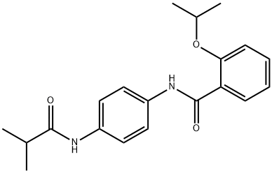 N-[4-(isobutyrylamino)phenyl]-2-isopropoxybenzamide,925169-33-1,结构式